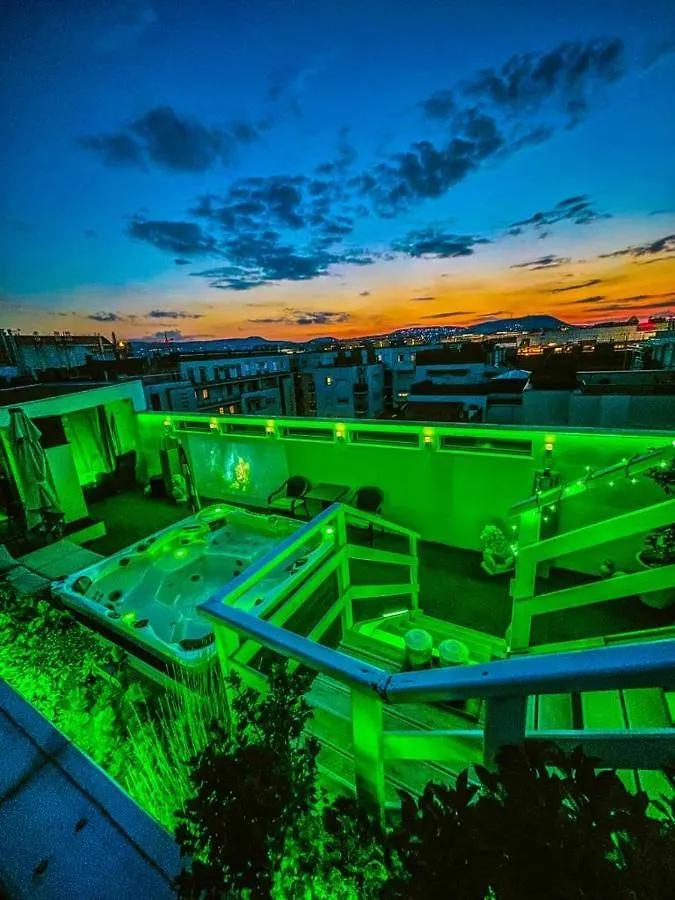 Apartment Skygarden Budapest - Luxury Penthouse With Private Jakuzzi Gym Sauna Hungary
